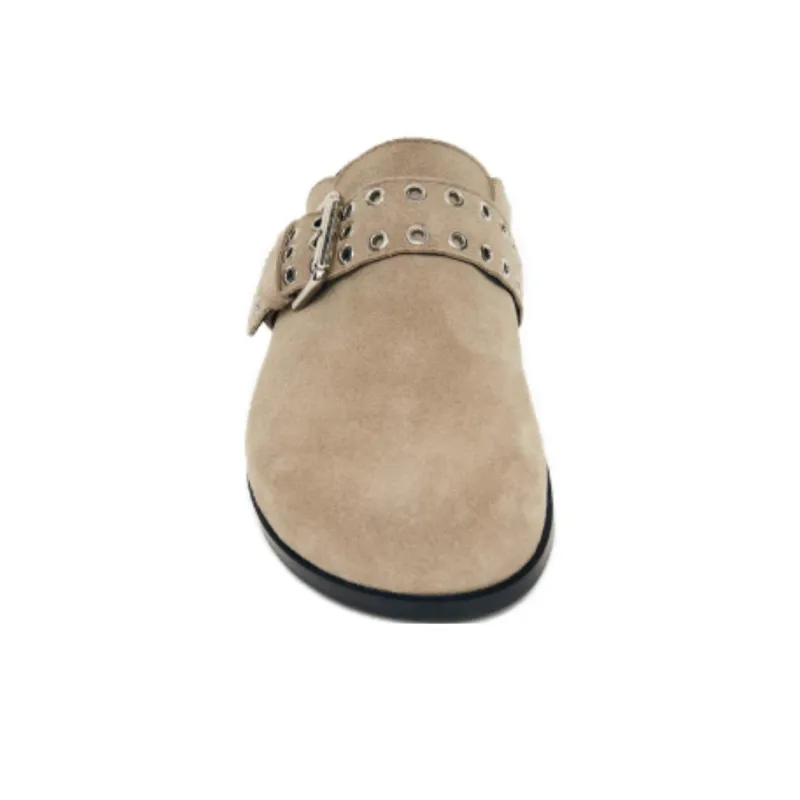 ALOHAS Odor Resistant Closed Toe Slippers Women's Beige-3