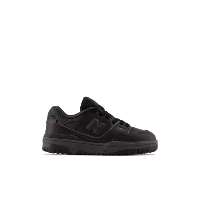 New Balance NB 550 Anti Slip Wear Resistant Low Top Kids' Skateboarding Shoes Black Kids'-1
