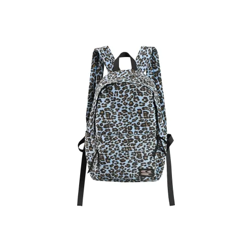 Crying Center Fabric Backpack Unisex Blue/Brown