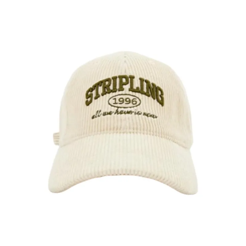Hotwind Cotton, Viscose, Polyester Baseball Caps Women's Beige/Navy Blue-1