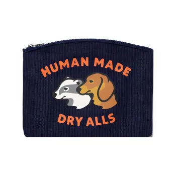 HUMAN MADE Cotton Canvas Bank Bag Canvas Clutch Regular Women's Marine Blue