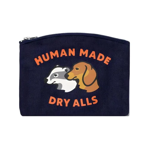 HUMAN MADE Cotton Canvas Bank Bag Canvas Clutch Regular Women's Marine Blue