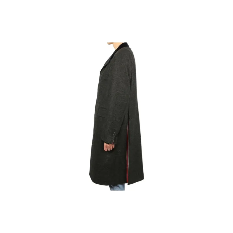 THOM BROWNE Coats Men Gray-4