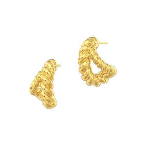 Mistova JEWELRY Copper Knot Stackable Stud Earrings Women's