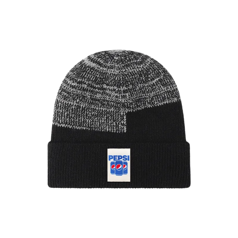 Pepsi Nylon Plush Beanie Unisex Navy Blue Black-3