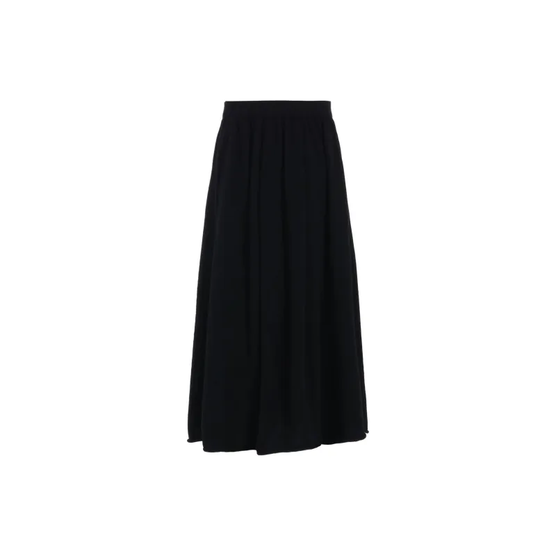 Yohji Yamamoto Y's FW24 Knit Long Skirt Women's Black-1