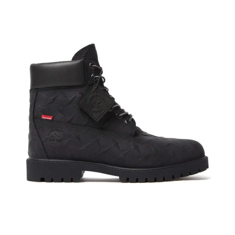 Timberland 6' Premium Waterproof Boot Supreme Diamond Plate Black-1
