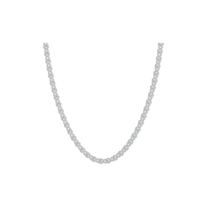 Mistova JEWELRY Eco Friendly Copper White Gold Plated Knot Necklace Unisex-9