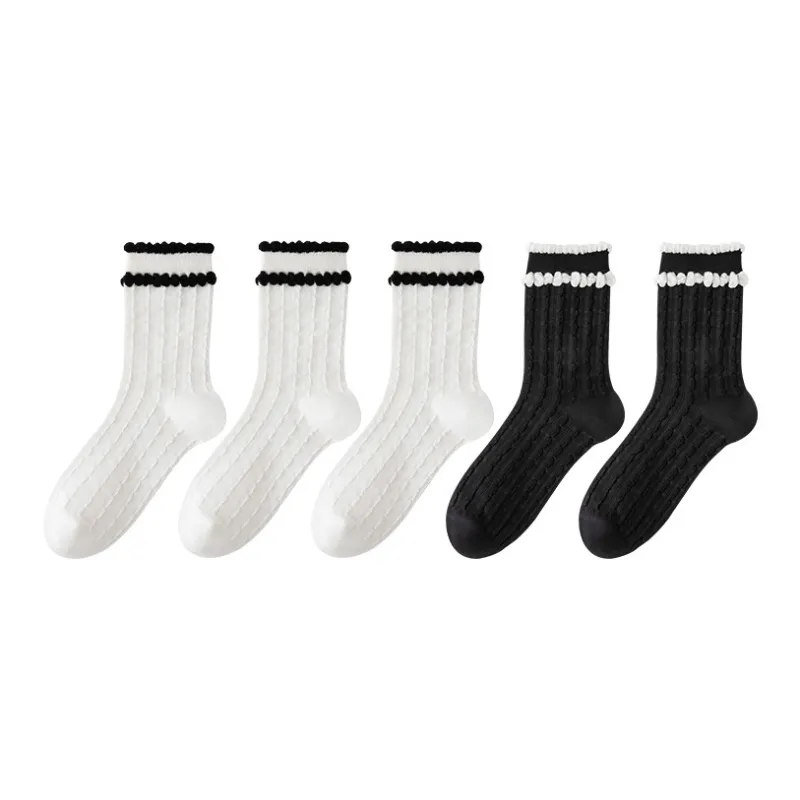 MIIOW Mid Calf Socks Women's 5 Pack-9