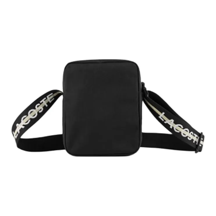 LACOSTE Fabric Shoulder Bag, Crossbody Bag Men's Black-1