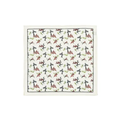 Beams Wool Silk Silk Scarves Men's Multicolor