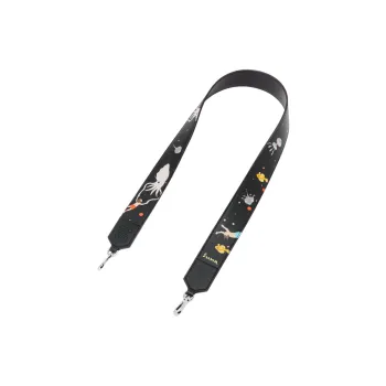 LOEWE Suna Fujita Collaboration Calfskin Bag Shoulder Strap Women's Black