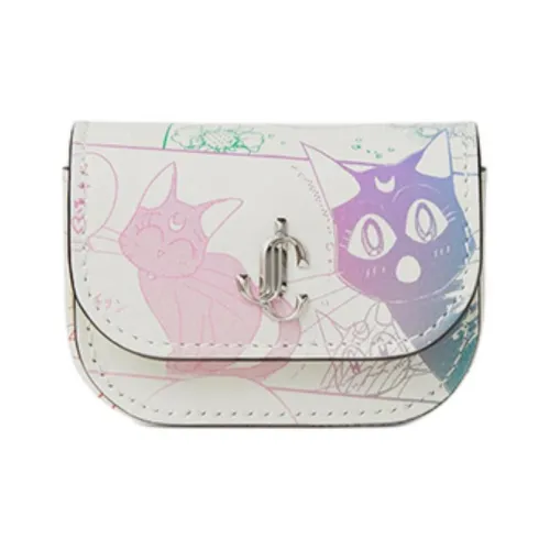 Jimmy Choo Sailor Moon Collaboration Cow Leather Earphone Case Mini Unisex Multicolor