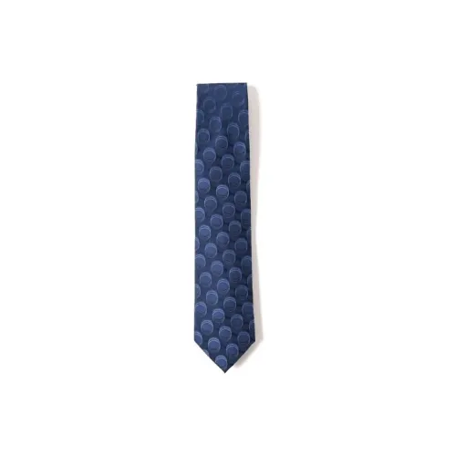 Beams Silk Ties Men's Marine Blue
