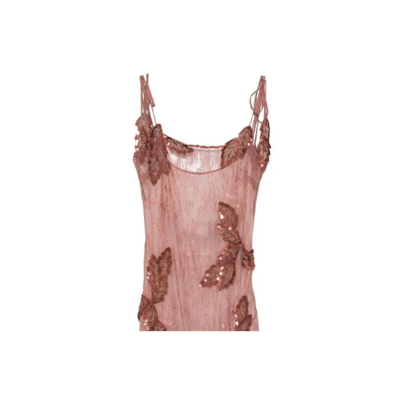 Blumarine SS24 Slip Dresses Women's Canyon Rose Pink-5
