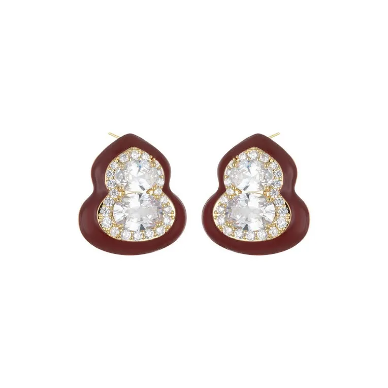 Suddenly Lucky Alloy Stud Earrings Women's-0