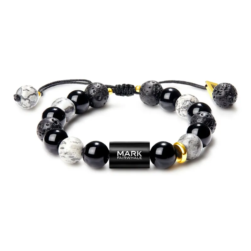 FAIRWHALE Obsidian Bracelets Unisex-2