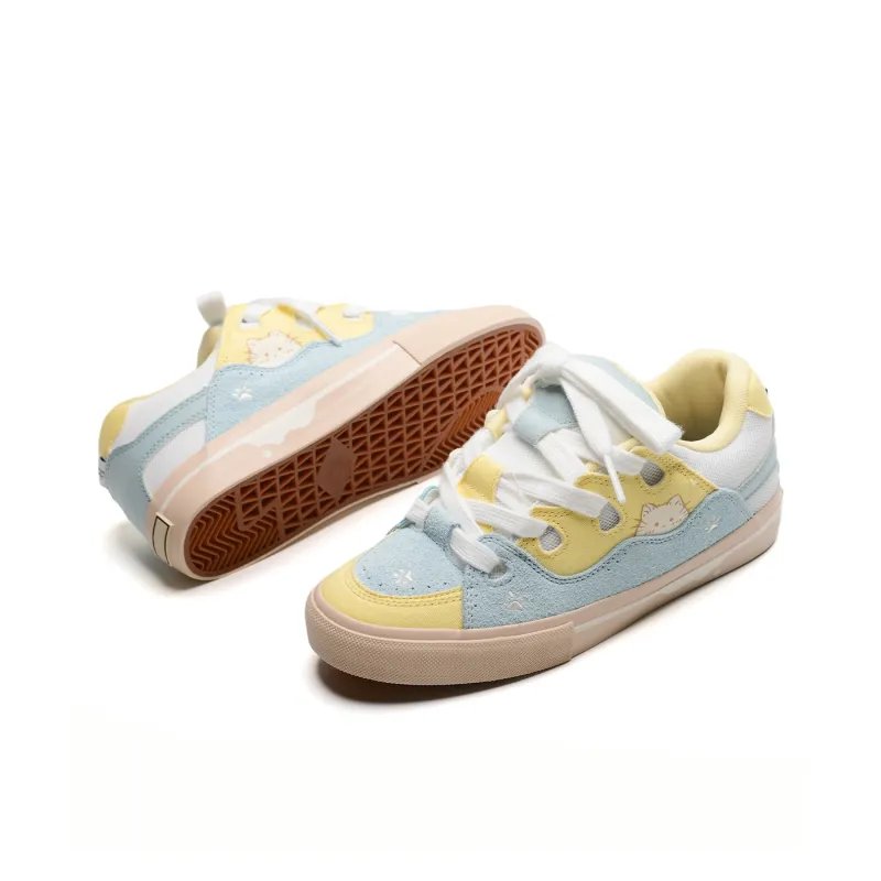 7 SEVFUN Low-Top Skateboard Shoes Unisex Strawberry Pink-43