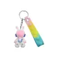 Pink, Space Gradient Rabbit+Leather Cord