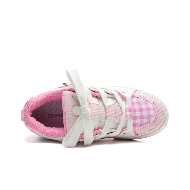 7 SEVFUN Low-Top Skateboard Shoes Unisex Strawberry Pink-21