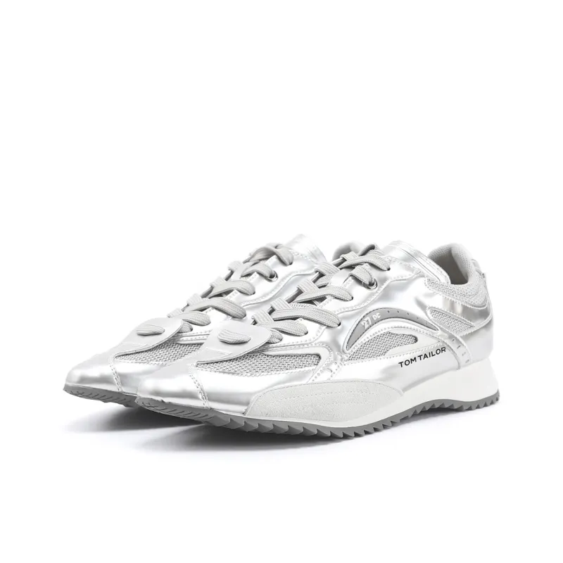 TOM TAILOR Silver Phantom Breeze Boots Height Increasing Low Top Chunky Sneakers Women's-14