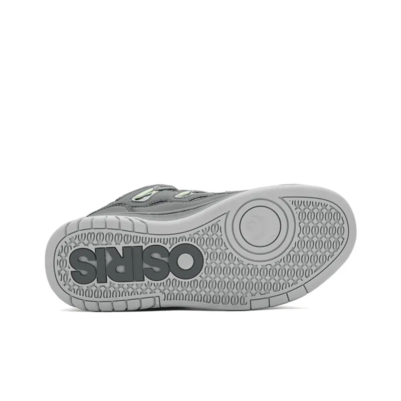 OSIRIS Coverage Slip Resistant Cushioning Wear Resistant Height Increasing Low Top Skateboard Shoes Unisex Gray Green-4