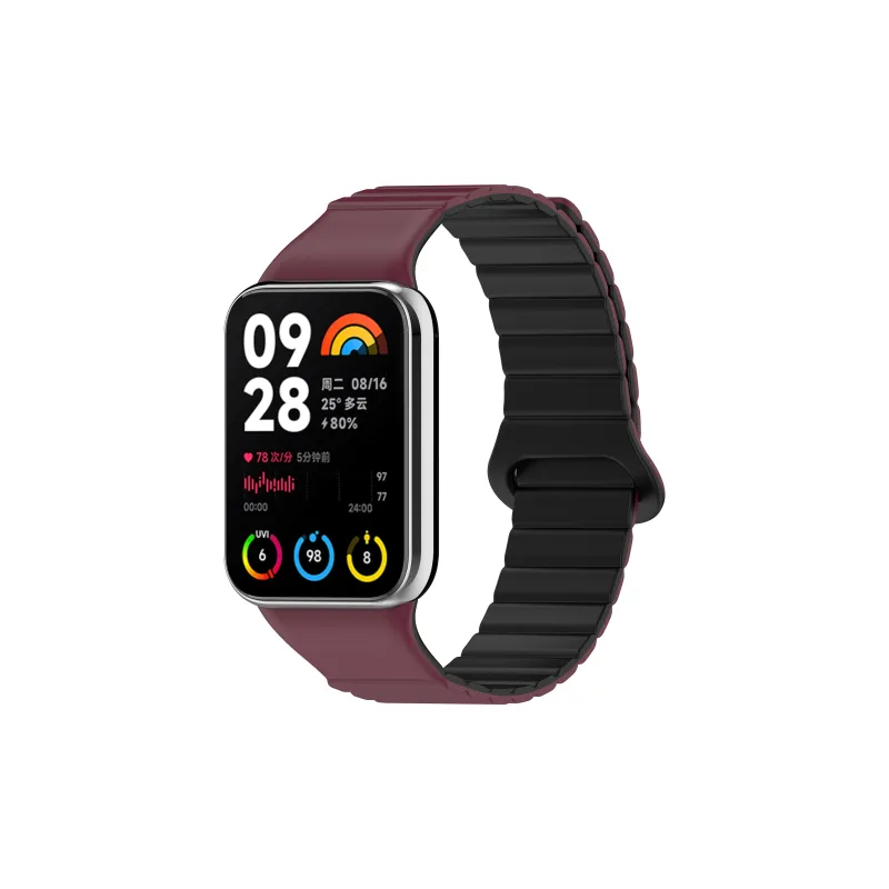 CHENSONG Xiaomi Red Beige Compatibility Watch Band Silicone Material-10