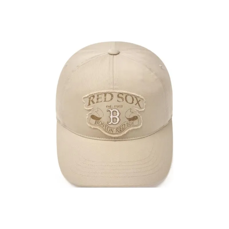 MLB Cotton Baseball Caps Unisex Light Beige-1