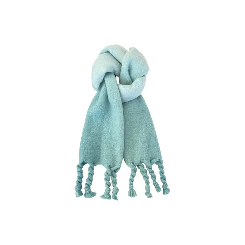 PISHUSHU Polyester Knit Scarves Unisex Red Pink Coffee Gray Green Blue-8