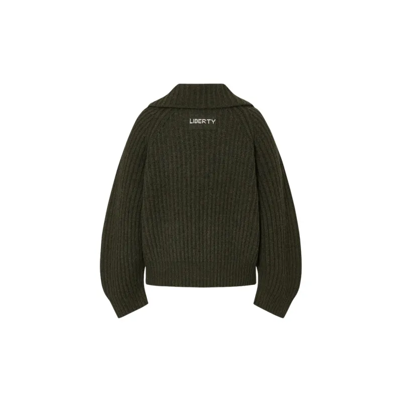 MOCO Sweater Women's Army Green-1