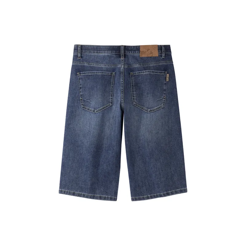 HLA The Mountain Is Not In The High Series Denim Shorts Men's-1