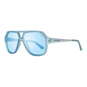 Skechers Plastic Aviator Sunglasses Men's Blue