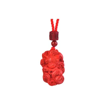 Stone On The Line Cinnabar Pendants Women's