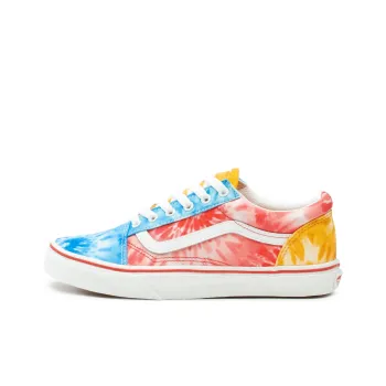 Vans Old Skool Anti Slip Wear Resistant Low Top Kids' Skateboarding Shoes Red/Blue/Yellow/White Teenagers