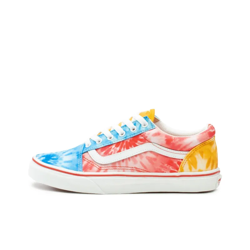 Vans Old Skool Anti Slip Wear Resistant Low Top Kids' Skateboarding Shoes Red/Blue/Yellow/White Teenagers-0