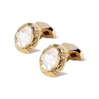 WILLIAM MILTON Light Luxury Cufflinks Men's French Shirt Cuff With Button High End Gift Box Set