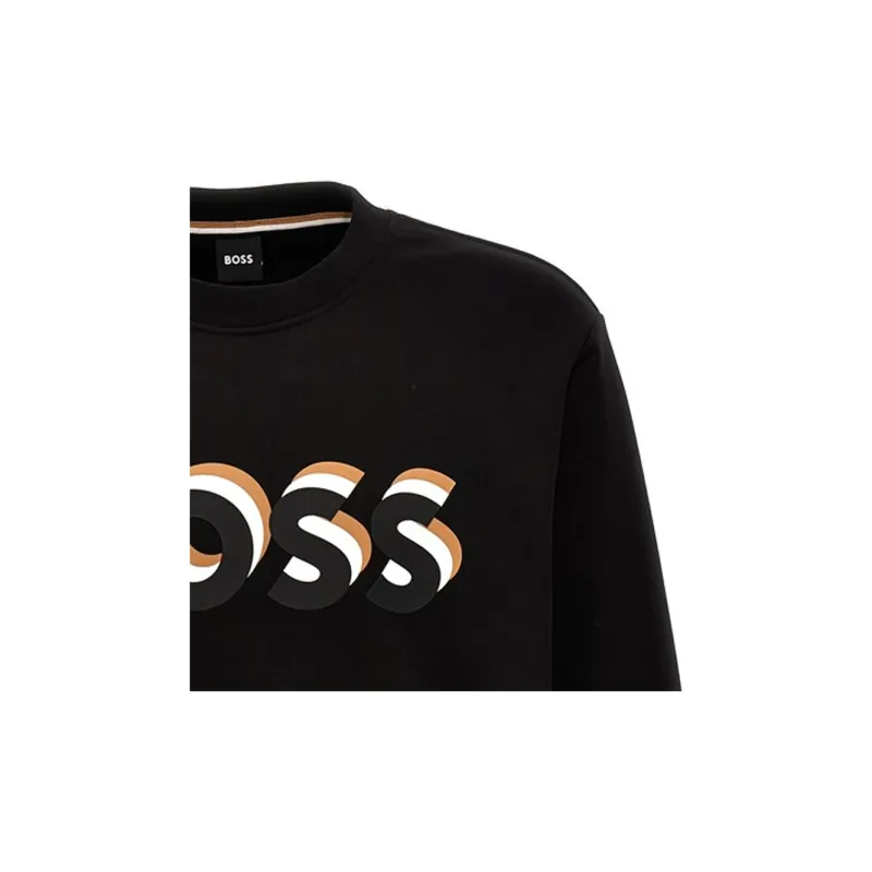 HUGO BOSS Logo print Cotton Sweatshirt-4