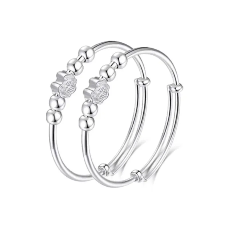 NSAOT 999 Fine Silver Sterling Silver Bracelets Kids'-0