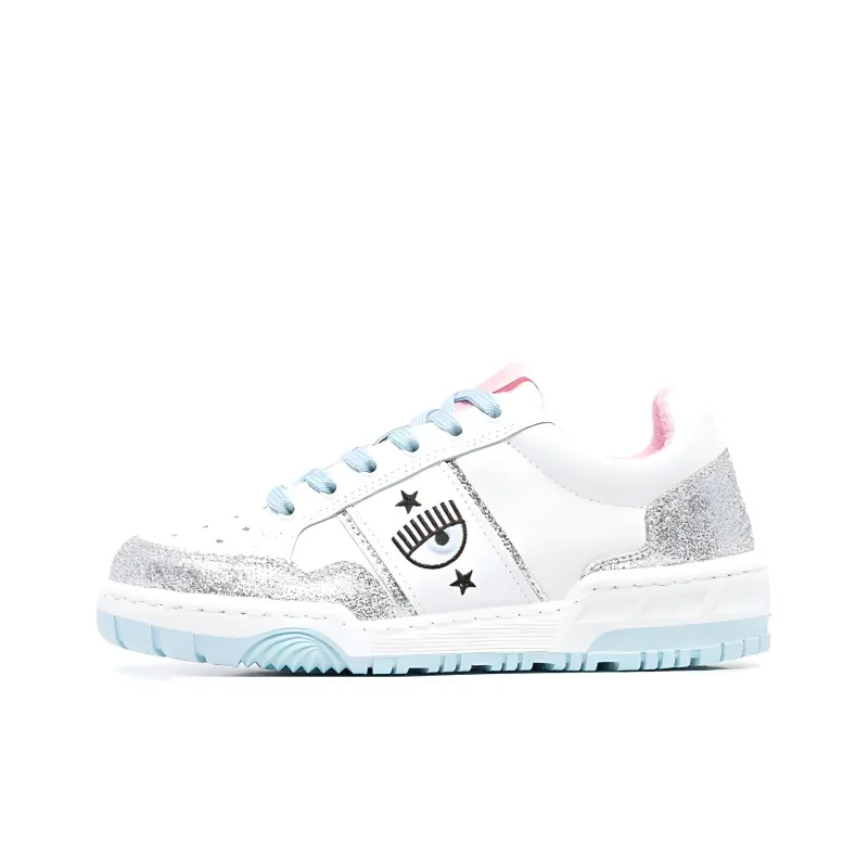 CHIARA FERRAGNI Stylish Skateboarding Shoes Women's White-0