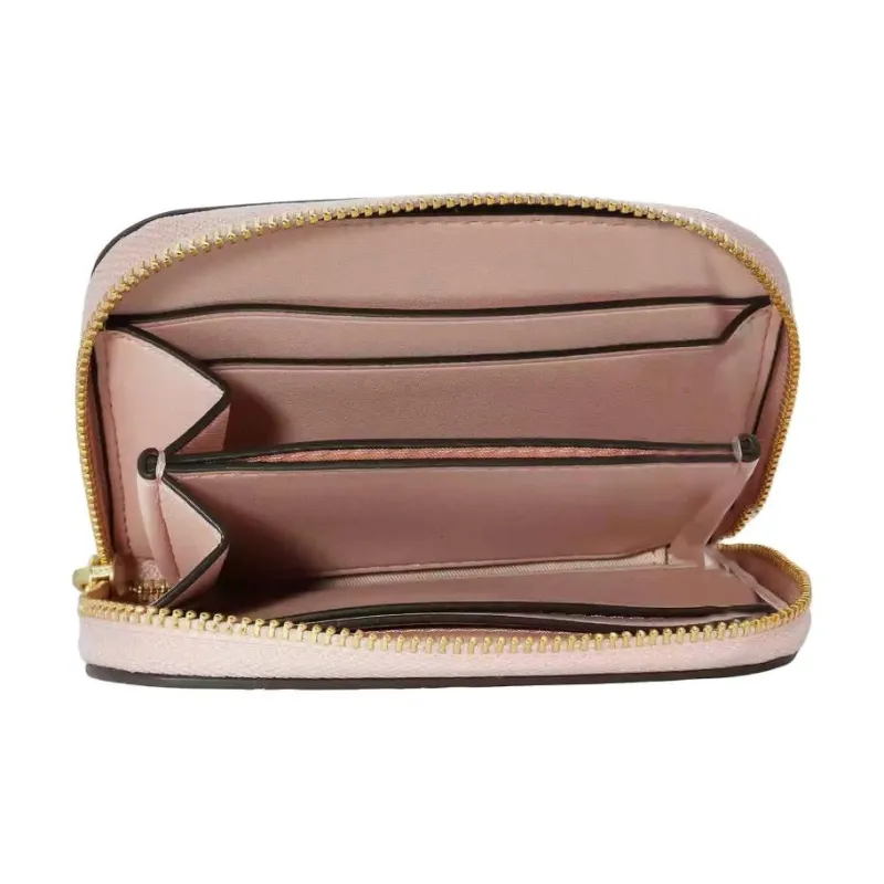 TORY BURCH Ella Leather Wallet Small Size Women's Blush Color-3