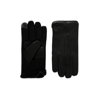 Polo Ralph Lauren Leather Gloves Men's Black