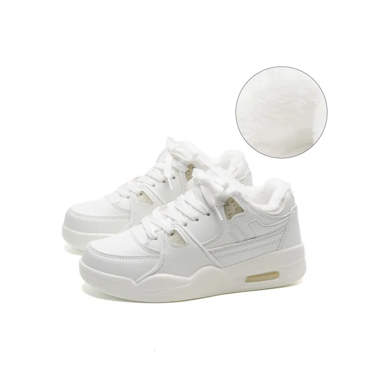 7 SEVFUN Thermal Abrasion Resistant Low Top Skateboard Shoes Unisex White Wine Color-7