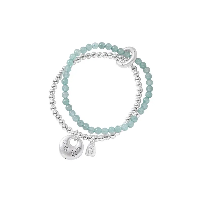 Heart Grass S925 Silver Bracelets Women's-0