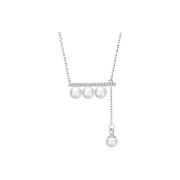 Stacked S925 Silver Necklaces Unisex
