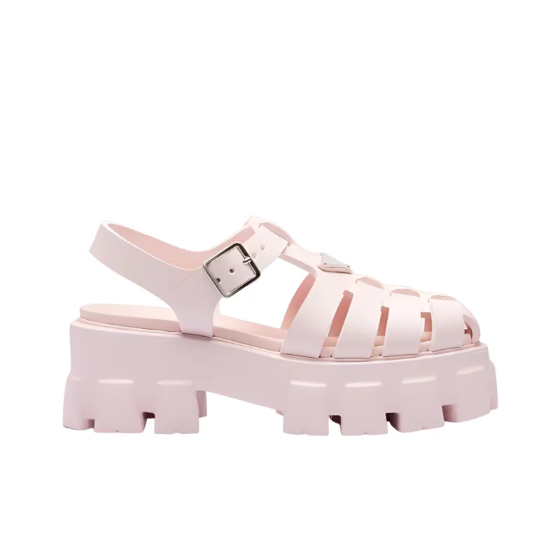 PRADA Monolith Foam Rubber 55mm Sandals Alabaster Pink Women's-1