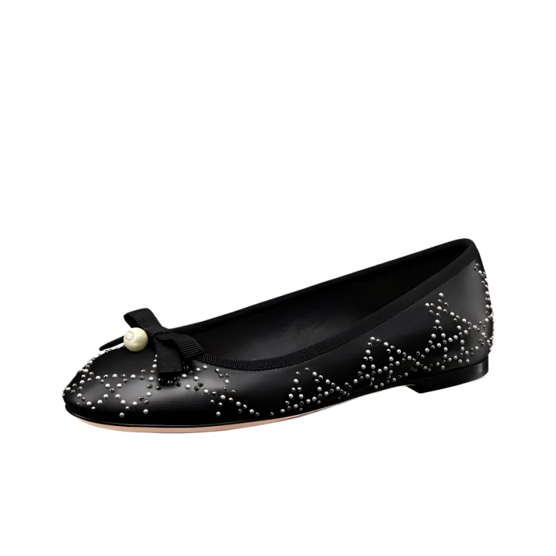 DIOR Casual Single Shoes Women's Black-2