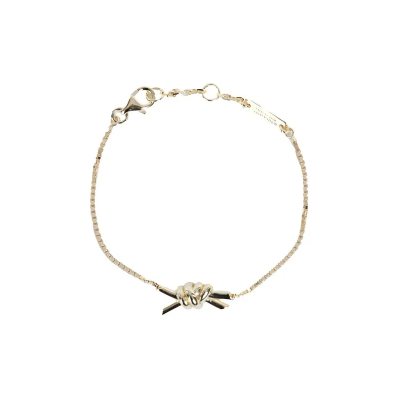 Bottega Veneta Sterling Silver 18K Gold Plated Bracelets Women's Gold-0