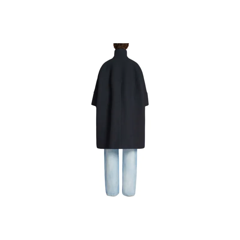 DRIES VAN NOTEN FW24 Coats Women's Marine Blue-2