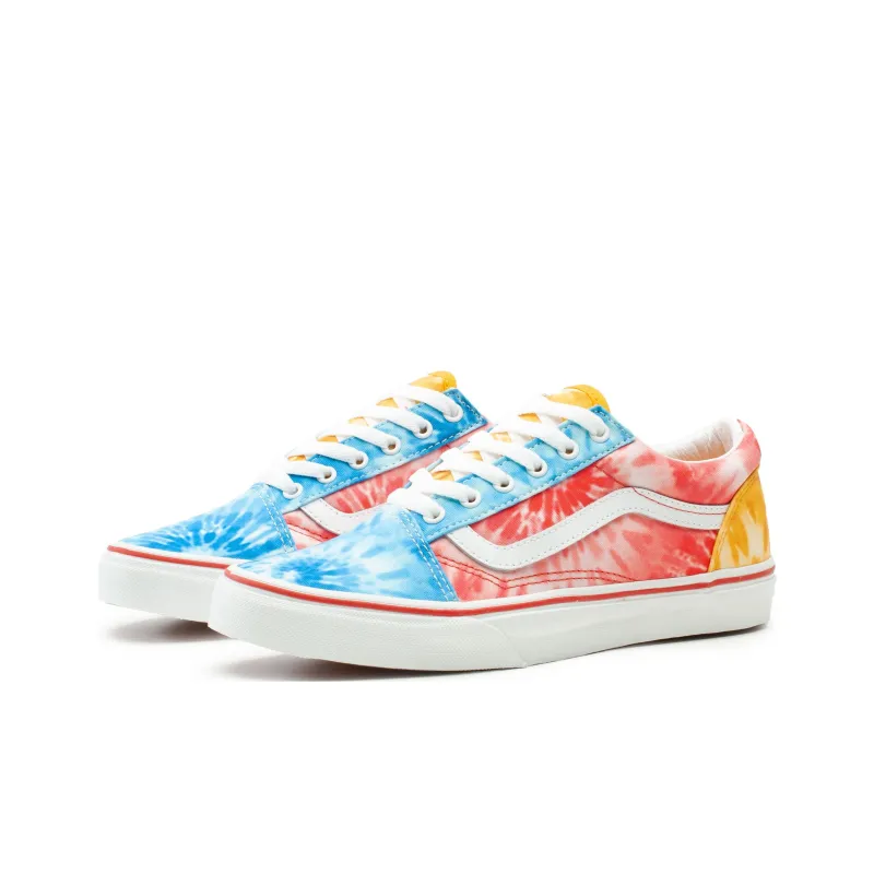 Vans Old Skool Anti Slip Wear Resistant Low Top Kids' Skateboarding Shoes Red/Blue/Yellow/White Teenagers-2