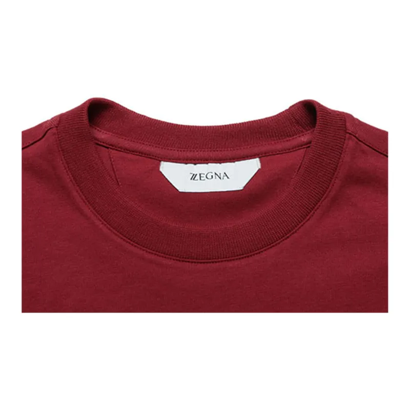 Zzegna T Shirts Men Brick Red-3
